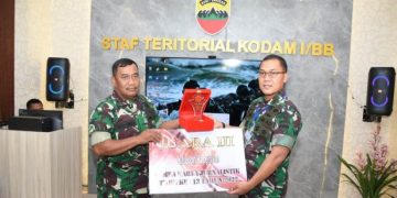 Kapenrem 023/KS Raih Juara III Lomba LKJ TMMD Ke-113 Kodim 0205
