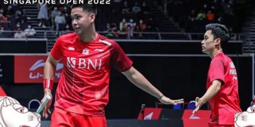 Leo Rolly Carnando/Daniel Marthin mengantongi gelar juara perdana BWF World Tour Di Singapore Open 2022