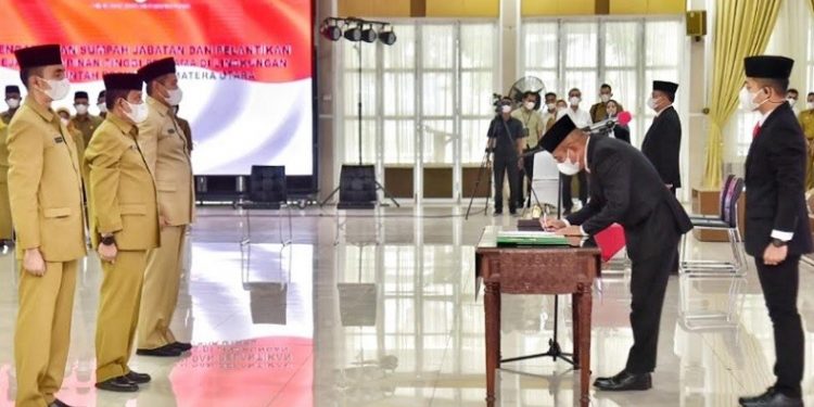 Edy Rahmayadi Lantik 11 Kepala OPD Pemprov Sumut, Ini Daftarnya