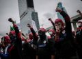 Ratusan Buruh DKI Jakarta Demo Minta Banding atas putusan turunnya UMP