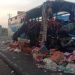 Bus PMH Tabrakan Dengan Truk Di Jalinsum, Hancur Parah
