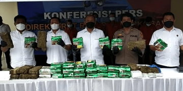 Polda Sumut Sita 30 Kg Sabu, 1.996 Butir Pil Ekstasi dan 10 Kg Ganja