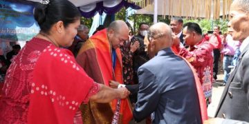 Bupati Taput Hadiri Pesta 150 Tahun Gereja HKBP Janji Angkola