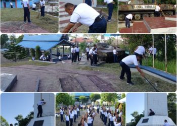 Danlanal Sibolga Pimpin Pembersihan dan Pemeliharaan Kawasan Monumen Letnan Oswald Siahaan di Tapian Nauli