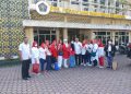 Ketua PWI Sumut Lepas Rombongan Family Gathering IKWI ke Pantai Sergai
