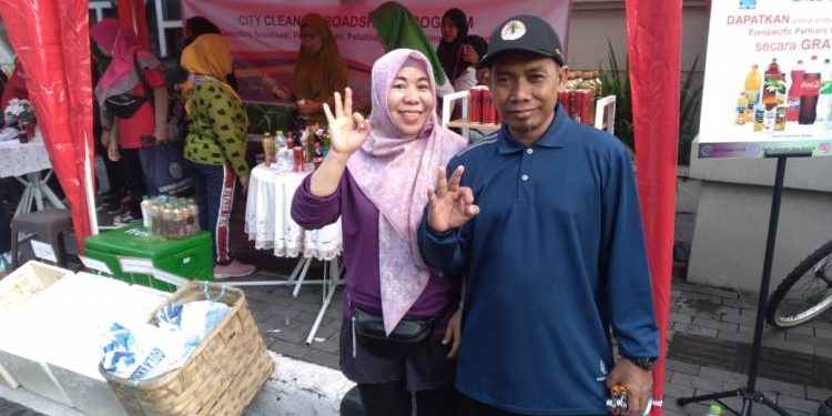 Dinas Lingkungan Hidup Kota Medan Membuka Stand Bank Sampah di ajang Car Free Day