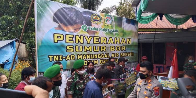 Kapolres Toba Hadiri Peresmian Sumur Bor Di Desa Hutabulu Mejan