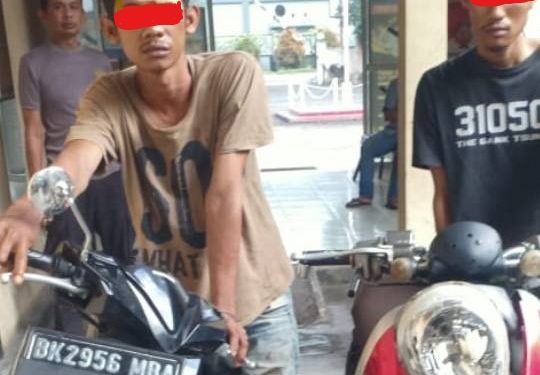 Sempat Dihakimi Massa, 2 Pelaku Curanmor Dibekuk Polisi