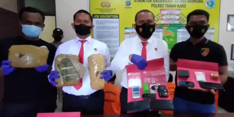 Enam Pelaku Narkoba di ‘Libas’ Polres Tanah Karo