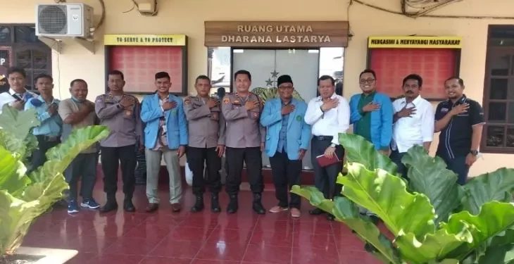 Waka Polres Tebing Tinggi terima kunjungan silaturahmi BKPRMI