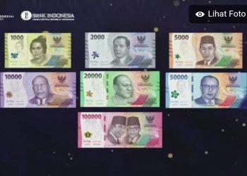 Bank Indonesia (BI) meluncurkan 7 pecahan uang rupiah kertas tahun emisi 2022