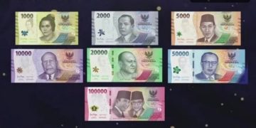 Bank Indonesia (BI) meluncurkan 7 pecahan uang rupiah kertas tahun emisi 2022
