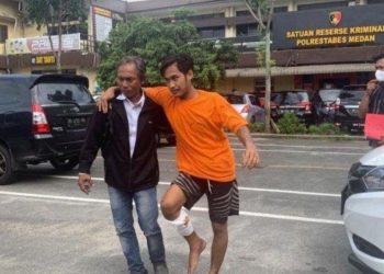 Pelaku Pemerkosaan dan Perampokan Mama Muda Berinisial DS di Percut Sei Tuan Akhirnya Ditangkap dan Ditembak Polisi