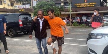 Pelaku Pemerkosaan dan Perampokan Mama Muda Berinisial DS di Percut Sei Tuan Akhirnya Ditangkap dan Ditembak Polisi