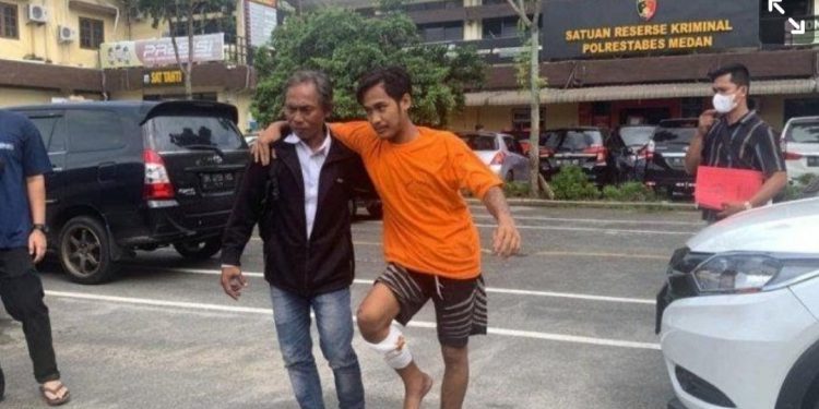 Pelaku Pemerkosaan dan Perampokan Mama Muda Berinisial DS di Percut Sei Tuan Akhirnya Ditangkap dan Ditembak Polisi