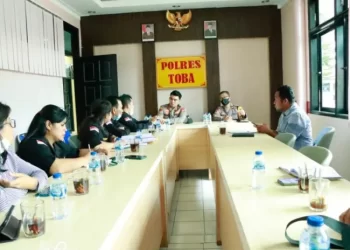 Audiensi dengan Polres Toba, Bawaslu Bangun Sinergitas Sentra Gakkumdu Pemilu 2024
