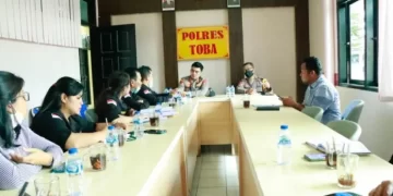 Audiensi dengan Polres Toba, Bawaslu Bangun Sinergitas Sentra Gakkumdu Pemilu 2024