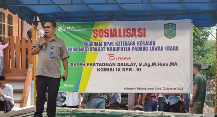 Ratusan Warga Paluta Sambut Sosialisasi Jamsostek
