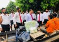 Polisi menggagalkan peredaran sebanyak 25 kilogram narkoba jenis sabu-sabu