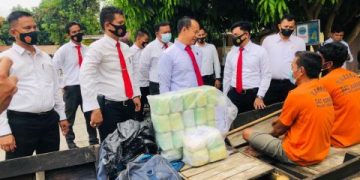 Polisi menggagalkan peredaran sebanyak 25 kilogram narkoba jenis sabu-sabu