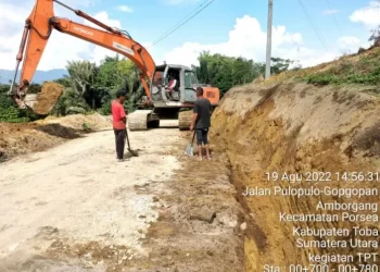 Pemkab Toba Perbaiki Sejumlah Infrastruktur Jalan