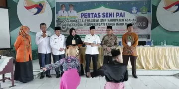 Ratusan Pelajar SMP di Asahan Meriahkan Pentas Seni Pendidikan Agama Islam
