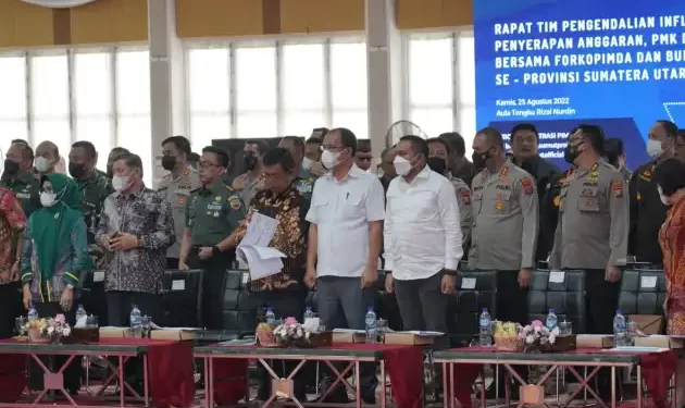 Bupati Pakpak Bharat Hadiri Rakor TPID Sumut