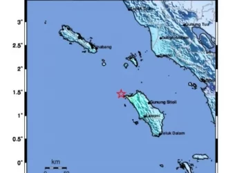 Gempa Di Nias Utara Dengan Magnitudo 5,2 Tapi Tidak Berpotensi Tsunami