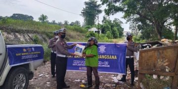 Sat Lantas Polres Simalungun Gelar Bakti Sosial