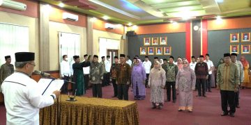 Kakanwil Kemenagsu Lantik 15 Kepala Madrasah Aliyah, Tsanawiyah dan Ibtidaiyah Negeri