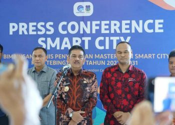 Pj Wako Tebingtinggi Tutup Bintek Smart City