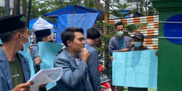 Desak Kamad MAN 2 Medan Dicopot, PW IPNU Sumut Demo Kanwil Kemenag Sumatera Utara