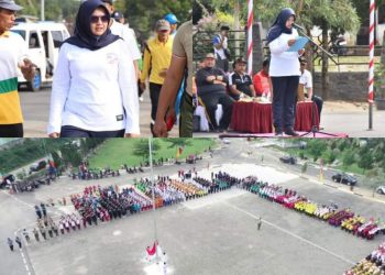 Wakil Bupati Mandailing Natal menjadi Inspektur Upacara dalam rangka Hari Olahraga Nasional (Haornas) ke-39 di Penyabungan