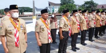 Bupati Asahan Terima Penghargaan Lencana Melati Pada Peringatan Hari Pramuka