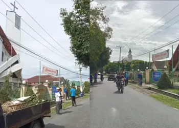 Demokrat Siantar Gelar Bhakti Sosial Bersihkan Rumah Ibadah