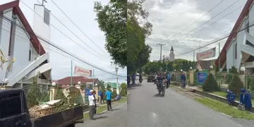 Demokrat Siantar Gelar Bhakti Sosial Bersihkan Rumah Ibadah