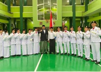 Mars Yalal Wathon Bergema di Kampus UIN Sumut, Saat Peringatan Hari Santri Nasional