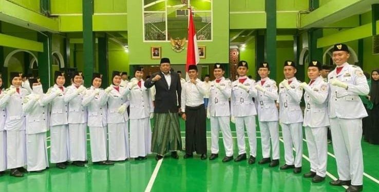 Mars Yalal Wathon Bergema di Kampus UIN Sumut, Saat Peringatan Hari Santri Nasional