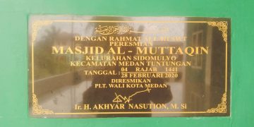 Masjid Al-Muttaqin Medan Tuntungan di Geser Pemko Medan.