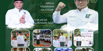 DI Halaman Masjid Agung Madina, Ketua DPW PKB Sumut Pimpin Upacara Peringatan HSN 2022
