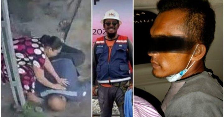 foto Iken Purpendi saat dihabisi oleh Indra Maheda Harahap alias Iin