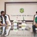 foto sebelah kiri ketua gp ansor medan muhammad husein tanjung sedang berdiskusi membangun kota medan untuk lebih baik lagi