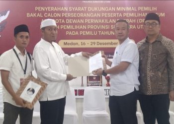 Calon Anggota DPD RI Faisal Amri Mendaftar Ke KPU Sumut.