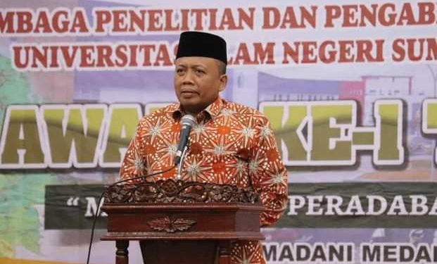Wakil Rektor III Bidang Kemahasiswaan Universitas Islam Negeri Sumatera Utara (UIN SU) Dr Nispul Khoiri, M.Ag