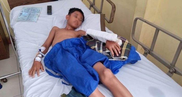 Siswa SMP yang ditebas parang oleh diduga geng motor sudah enam kali pindah rumah sakit