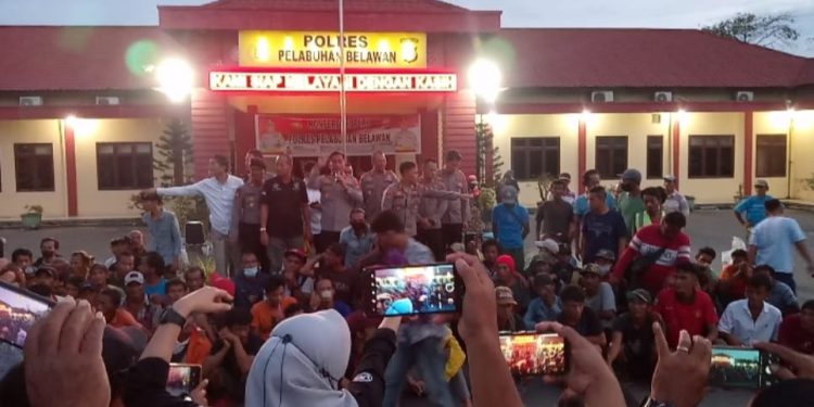 111 Pelaku Pungli Berhasil Diringkus Polres Pelabuhan Belawan
