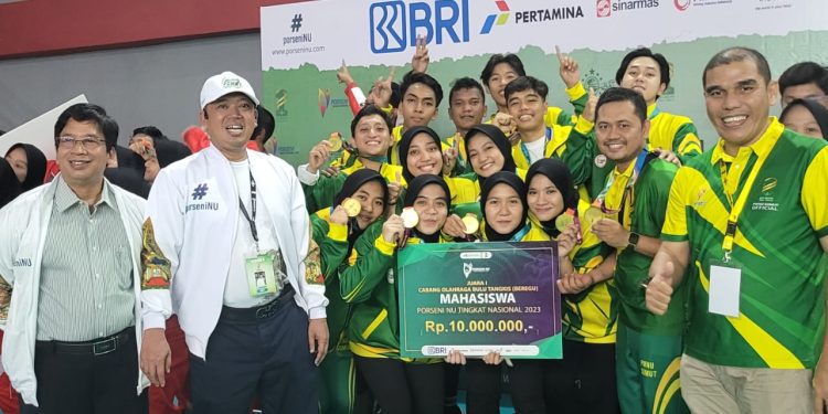 Emas Perdana Diraih Kontingen PWNU Sumut Di Porseni 1 Abad NU