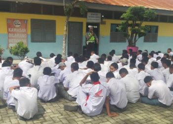 Cegah Terjadinya Kenakalan Remaja Polresta Deli Serdang Adakan Kegiatan Police Go To School