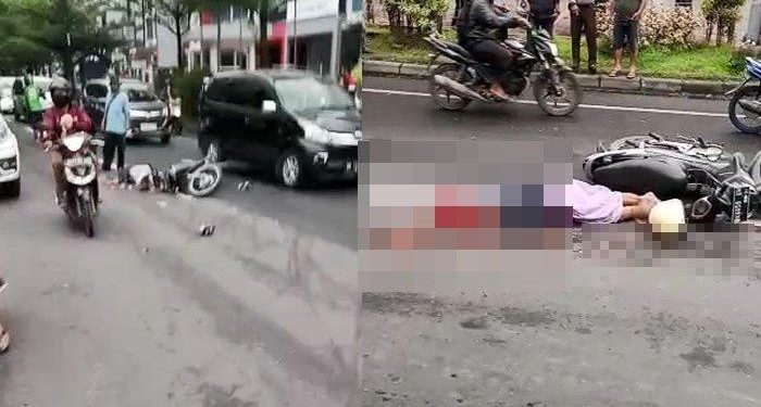 Akibat kelalaian Sopir, Seorang Wanita Paruh Baya Tewas Tergilas Truk
