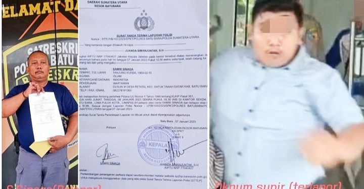 Diduga Seorang Sopir Pribadi Sekda Batu Bara Lakukan Kekerasan terhadap Wartawan